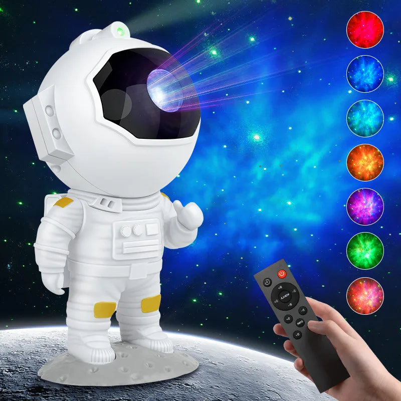 NEW 2024 MODEL: Astronaut Galaxy Starry LED Projector Night Light for Bedroom, Home Decor & Kids Birthday Gift