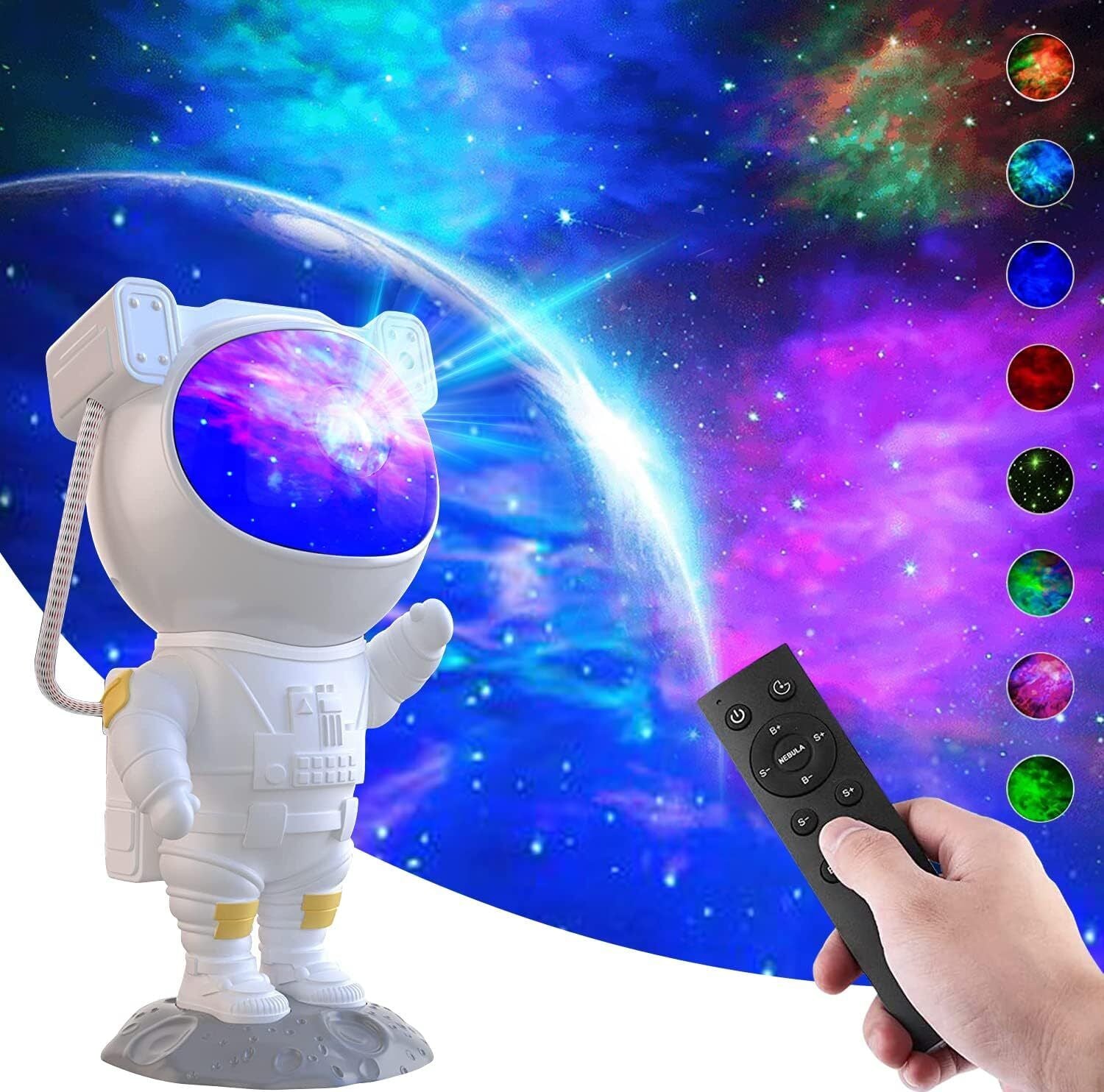 Astronaut Galaxy Star Projector: Transform Your Space with Nebula Starry Sky Night Light and Remote Control