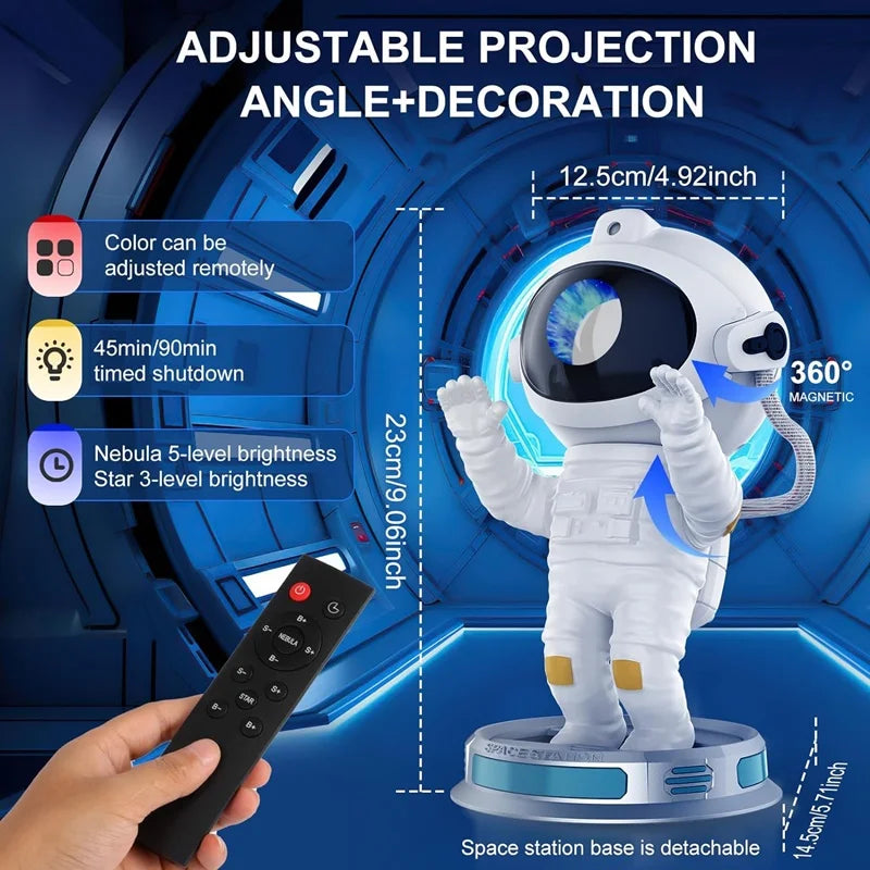 2023 Galaxy Star Projector: Astral Night Light & Astronaut Lamp