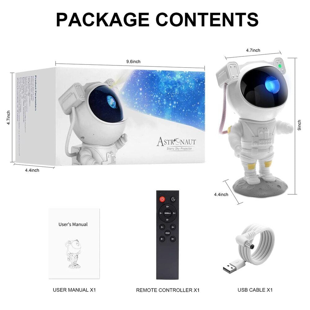 Astronaut Galaxy Star Projector: Transform Your Space with Nebula Starry Sky Night Light and Remote Control